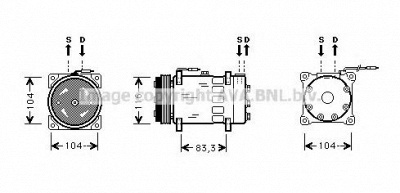 AVA QUALITY COOLING rtk075 -  Компрессор, кондиционер